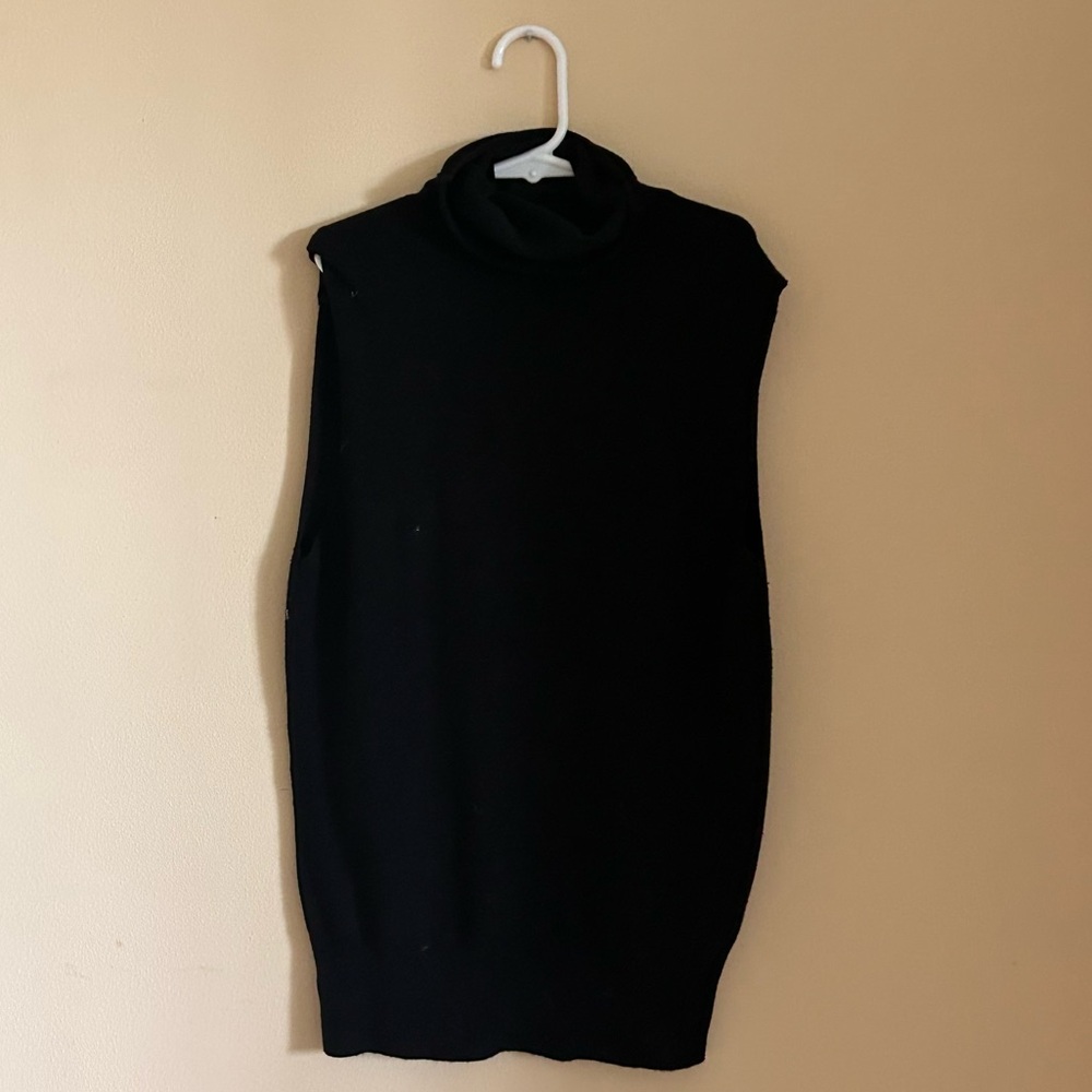 Zara Black Knit Turtleneck Layering Top size S